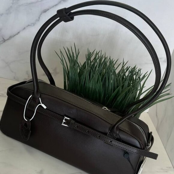 NOIR CLASSIQUE – Genuine Leather Shoulder Bag - Picture 6 of 16